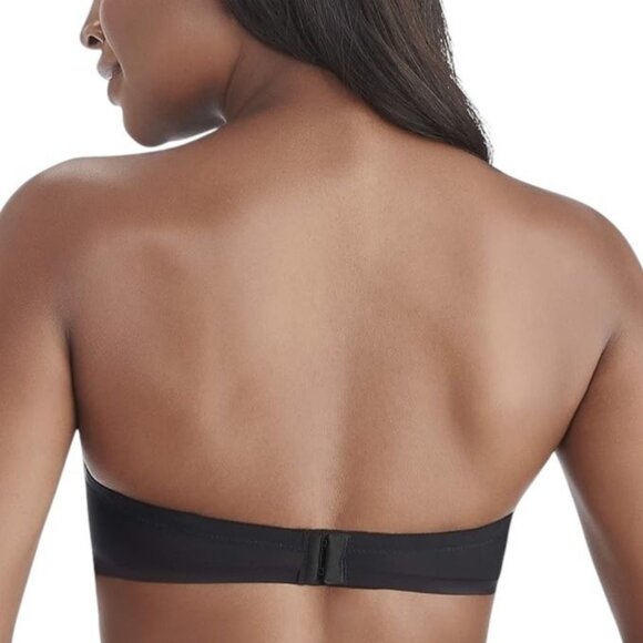 Vanity Fair Women Size 36C Black Nearly Invisible Strapless Underwire Bra 74202 - Picture 3 of 9